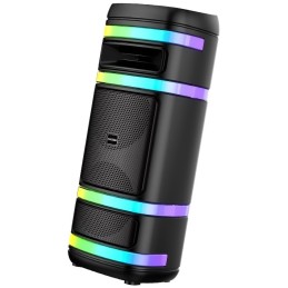 Cassa acustica ricaricabile 2x8" 40W luci LED Bluetooth/FM/USB KK-8208