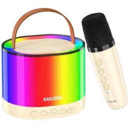 Cassa acustica portatile Bluetooth/SD/AUX luci LED 5W con microfono KSC-1006