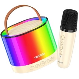 Cassa acustica portatile Bluetooth/SD/AUX luci LED 5W con microfono KSC-1006