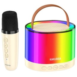 Cassa acustica portatile Bluetooth/SD/AUX luci LED 5W con microfono KSC-1006