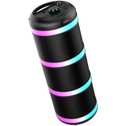 Cassa acustica ricaricabile 3x4" 20W luci LED Bluetooth/FM/USB con microfono KK-4301