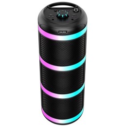 Cassa acustica ricaricabile 3x4" 20W luci LED Bluetooth/FM/USB con microfono KK-4301