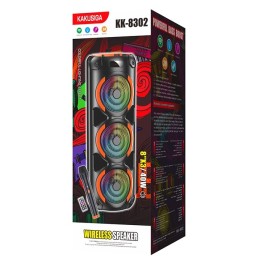 Cassa acustica 3x8" 40W Bluetooth/Scheda SD/USB con telecomando e microfono