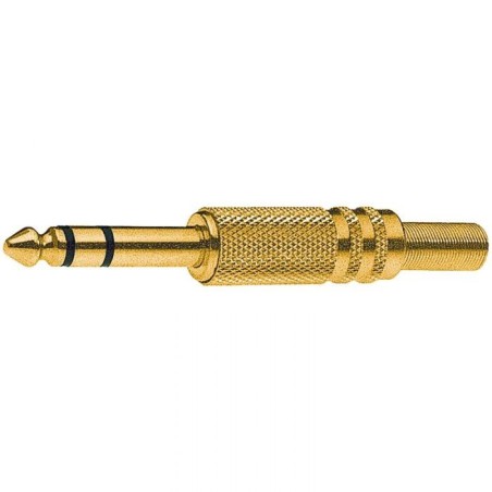 Spina 3 poli  6,3 mm dorata
