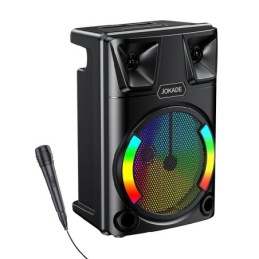 Cassa acustica ricaricabile luci LED 8" 20W Bluetooth/USB/FM JD032
