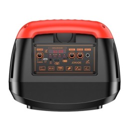 Cassa acustica ricaricabile luci LED 2x8" 30W Bluetooth/USB/FM JD031