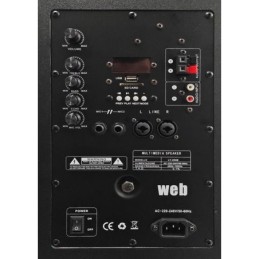 Coppia casse acustiche amplificate 300W woofer 2x8" Bluetooth/USB/Scheda SD
