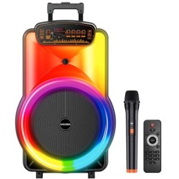 Cassa acustica trolley 40W 12" Luce LED Bluetooth/USB/SD/FM con microfono