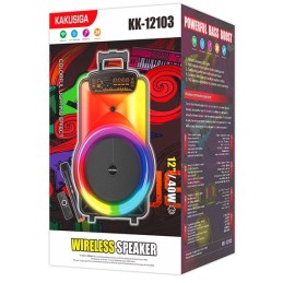 Cassa acustica trolley 40W 12" Luce LED Bluetooth/USB/SD/FM con microfono