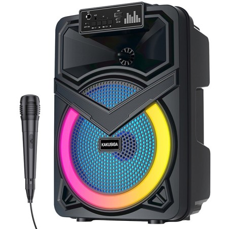 Cassa acustica ricaricabile con microfono 8" 12W KK-8107