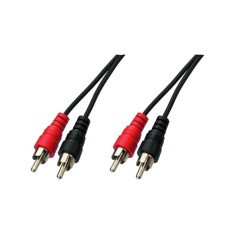 Blister - Cavo stereo 2x RCA maschio - 2x RCA maschio - 5 metri