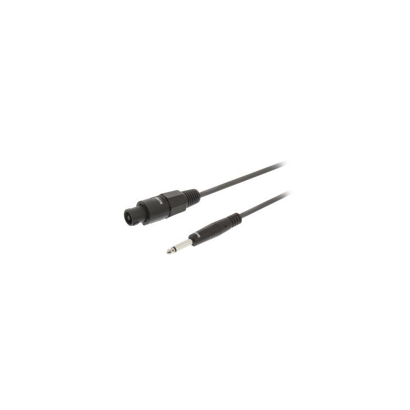 Cavo Altoparlante Altoparlante a 2 Pin Femmina - 6.35 mm Maschio 3.0 m Grigio Scuro