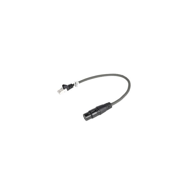 Digitale Via Cavo XLR XLR 3p (F) - RJ45 spina/e 0.30 m Grigio Scuro