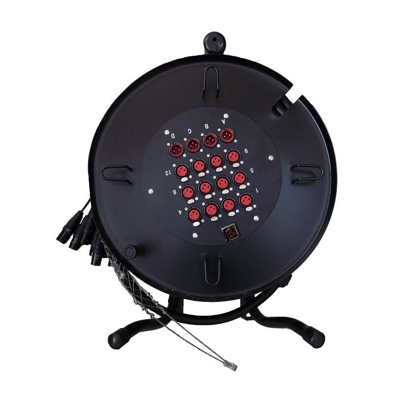 Prolunga Stagebox ciabatta palco 12+4 XLR in metallo - 30 metri