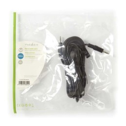 Cavo Audio Stereo | Maschio da 3,5 mm - Maschio da 3,5 mm | 5,0 m | Nero