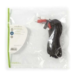 Cavo Audio Stereo | 2x RCA maschio - 2x RCA maschio | 5,0 m | Nero