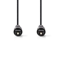 Cavo Audio Ottico | TosLink maschio - TosLink maschio | 1.0 m | Nero