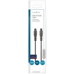 Cavo Audio Ottico | TosLink maschio - TosLink maschio | 1.0 m | Nero