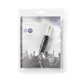 Adattatore XLR Mono - Femmina a 3 Pin XLR - Maschio da 6,35 mm - Nero