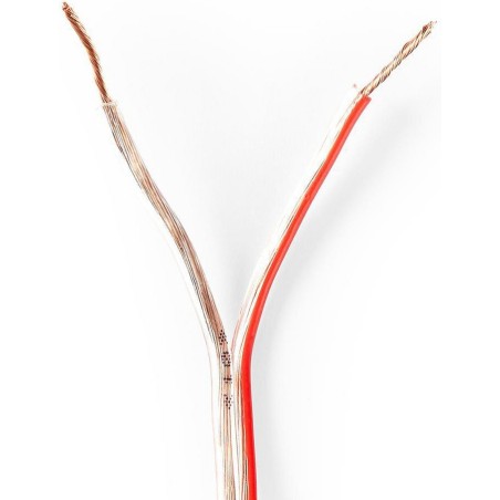 Cavo per Altoparlante 2x 0,75 mm2 15,0 m Avvolgibile Trasparente