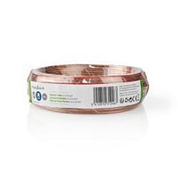Cavo per Altoparlante 2x 0,75 mm2 15,0 m Avvolgibile Trasparente