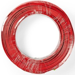Cavo per Altoparlante 2x 0,75 mm2 100 m Avvolgibile Nero/Rosso