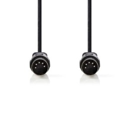 Cavo maschio DIN a 5 pin - Cavo maschio DIN a 5 pin - 2.0 m - Nero
