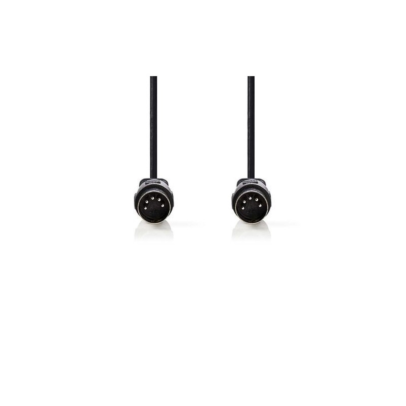 Cavo maschio DIN a 5 pin - Cavo maschio DIN a 5 pin - 2.0 m - Nero
