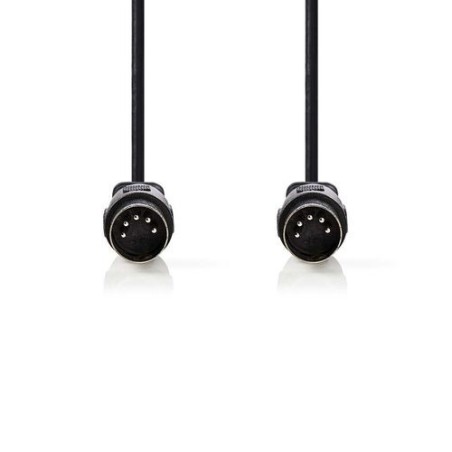 Cavo maschio DIN a 5 pin - Cavo maschio DIN a 5 pin - 2.0 m - Nero