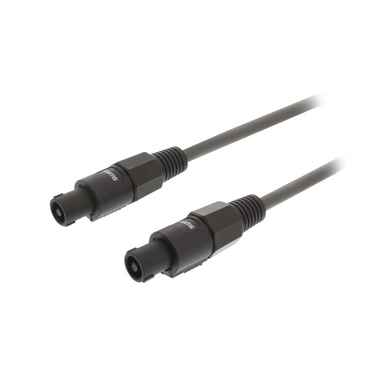 Cavo Altoparlante a 2 Pin Femmina -  2 Pin Femmina 10m Grigio Scuro Sweex