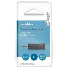 Adattatore audio stereo 3,5 mm maschio - 6,35 mm Femmina