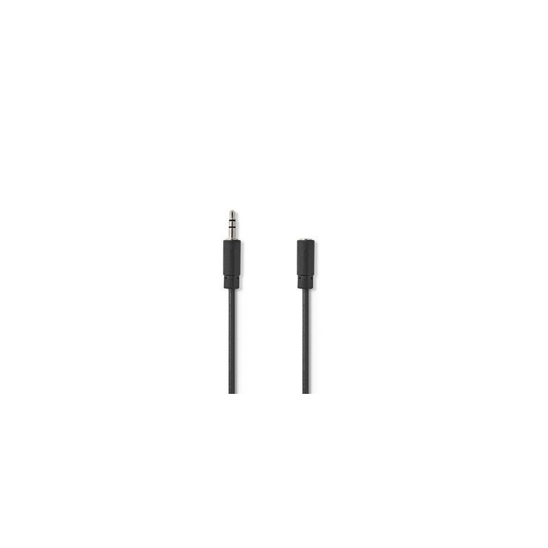 Cavo Audio Stereo Maschio da 3,5mm-Femmina da 3,5 mm 3m Nero