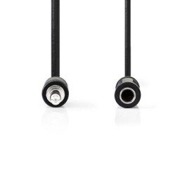 Cavo Audio Stereo Maschio da 3,5mm-Femmina da 6,35mm 0.2m Nero