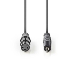 Cavo Audio XLR Bilanciato Femmina a 3 Pin XLR-Maschio da 3,5mm 1m