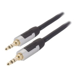 Cavo audio stereo maschio da 3.5mm 1m antracite