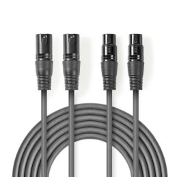 Cavo Audio XLR Bilanciato 2x Maschio a 3 Pin- 2x Femmina a 3 Pin 5m