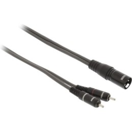 Cavo audio stereo XLR 3 pin maschio - 2x RCA maschio 10m Sweex