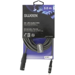 Cavo audio XLR 3 pin maschio-RCA maschio Sweex 5m