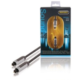 Cavo Audio Digitale Toslink Maschio - Toslink Maschio 2m Antracite Profigold