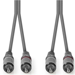 Cavo audio stereo 2x maschio RCA placcato nickel 5m Nedis