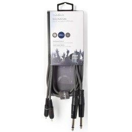 Cavo audio stereo 2x 6,35mm maschio-2x maschio RCA 1.5m
