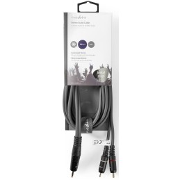 Cavo audio stereo 3,5mm maschio-2x maschio RCA 3m
