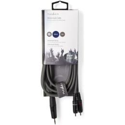 Cavo audio stereo 3,5 mm maschio-2x maschio RCA 1.5m