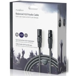 Cavo audio bilanciato XLR a 3 pin maschio-femmina 10m