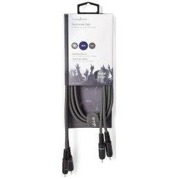Cavo audio stereo 2xRCA maschio-maschio 1.5m