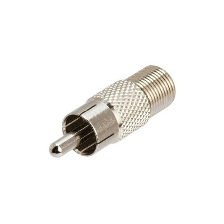 Adattatore RCA maschio - F femmina con isolamento in teflon