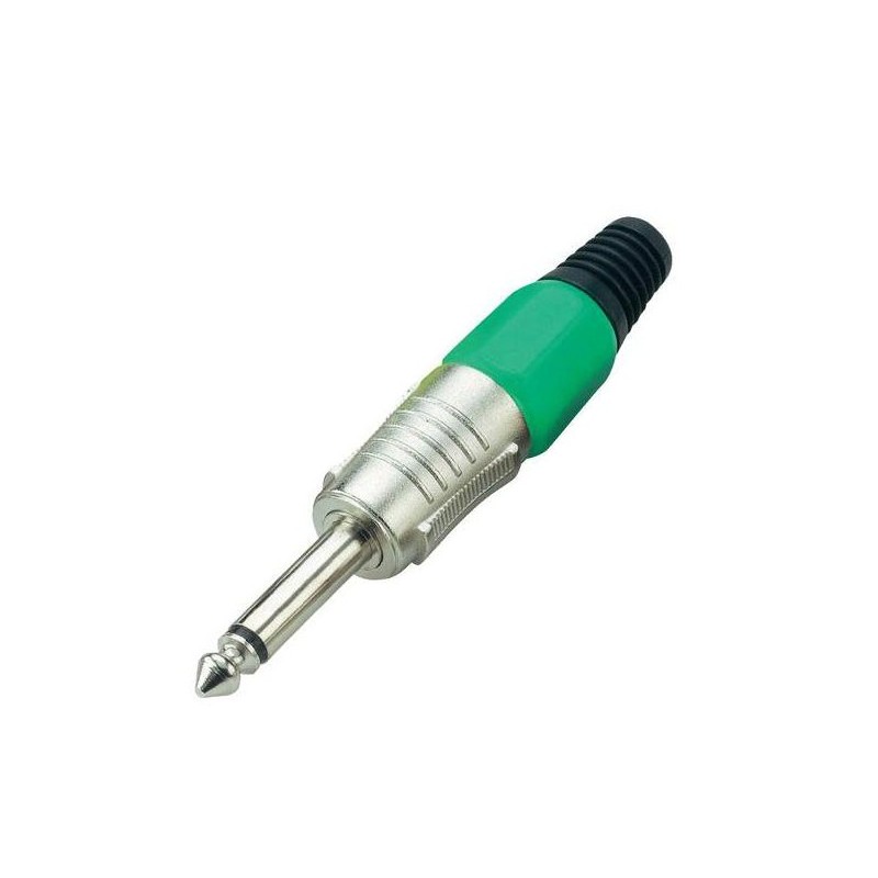 Connettore Jack 6.3mm mono - verde