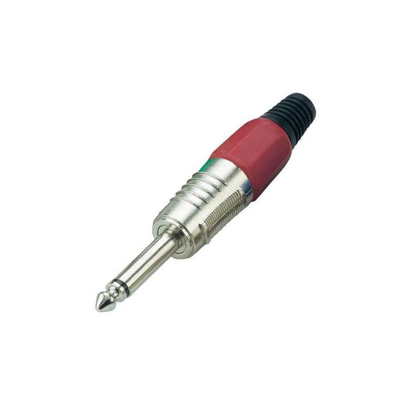 Connettore Jack 6.3mm mono - rosso