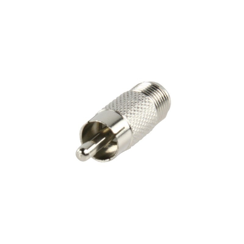 Adattatore di Antenna RCA Maschio - F Femmina Argento