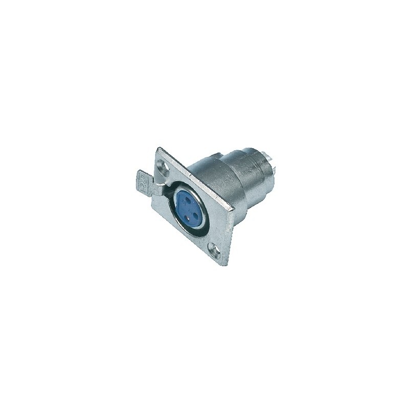 Connettore XLR 3-Pin Femmina Metallo Argento